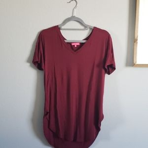 Soft High-Low V-Neck Tee